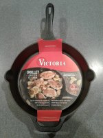 Victoria Cast Iron Skillet, 12 inch -- 4 per case