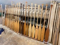 Bruce Smith paddles being oiled.jpg