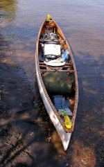 Boat loaded at Blue Mountain Lake.JPG