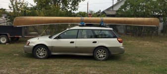 Canoe on subaru outback best sale