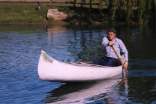 Ronald Reagan in canoe.jpg