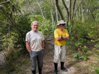 Bruce and Manon's husband, Jim, at lunch spot.jpg