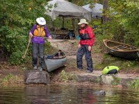 Tome and Nancy prepare to paddle lake.jpg